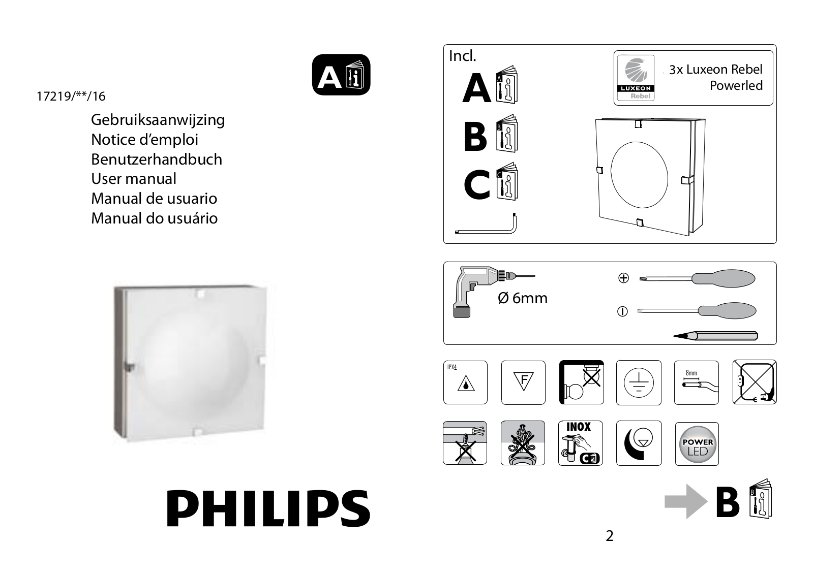 Philips 17219-47-16 User Manual