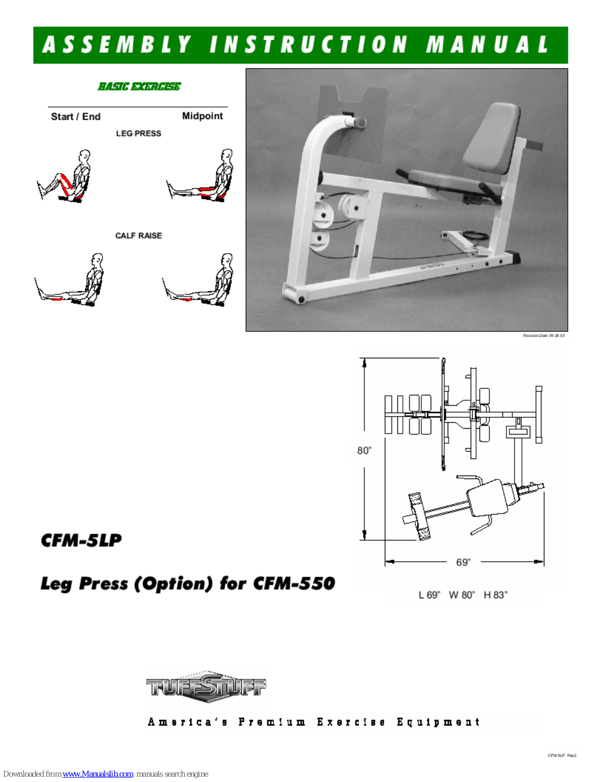 TuffStuff CFM-5LP Assembly & Instruction Manual