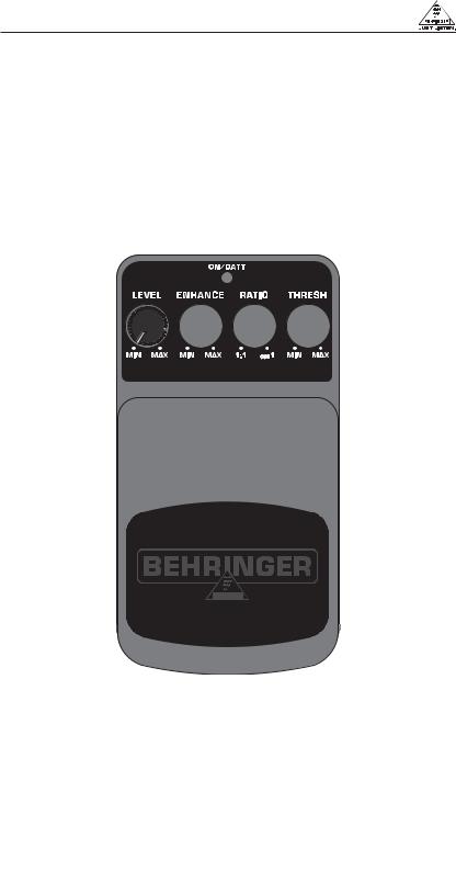 Behringer Bass limiter enhancer BLE400 Manual