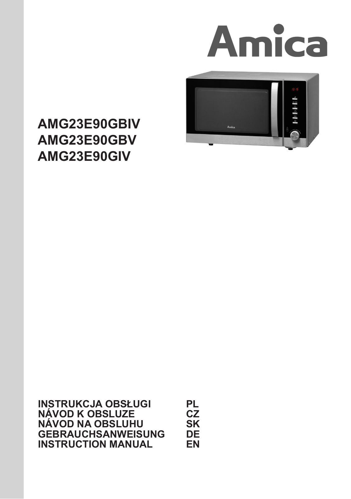 Amica AMG23E90GBV, AMG23E90GBIV, AMG23E90GIV User Manual