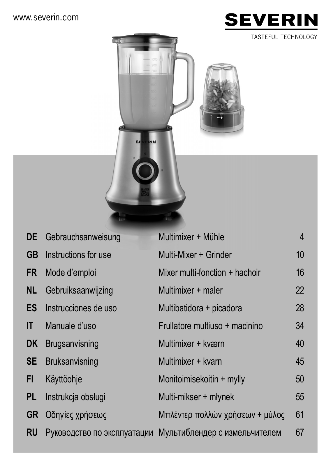 Severin SM 3738 User Manual