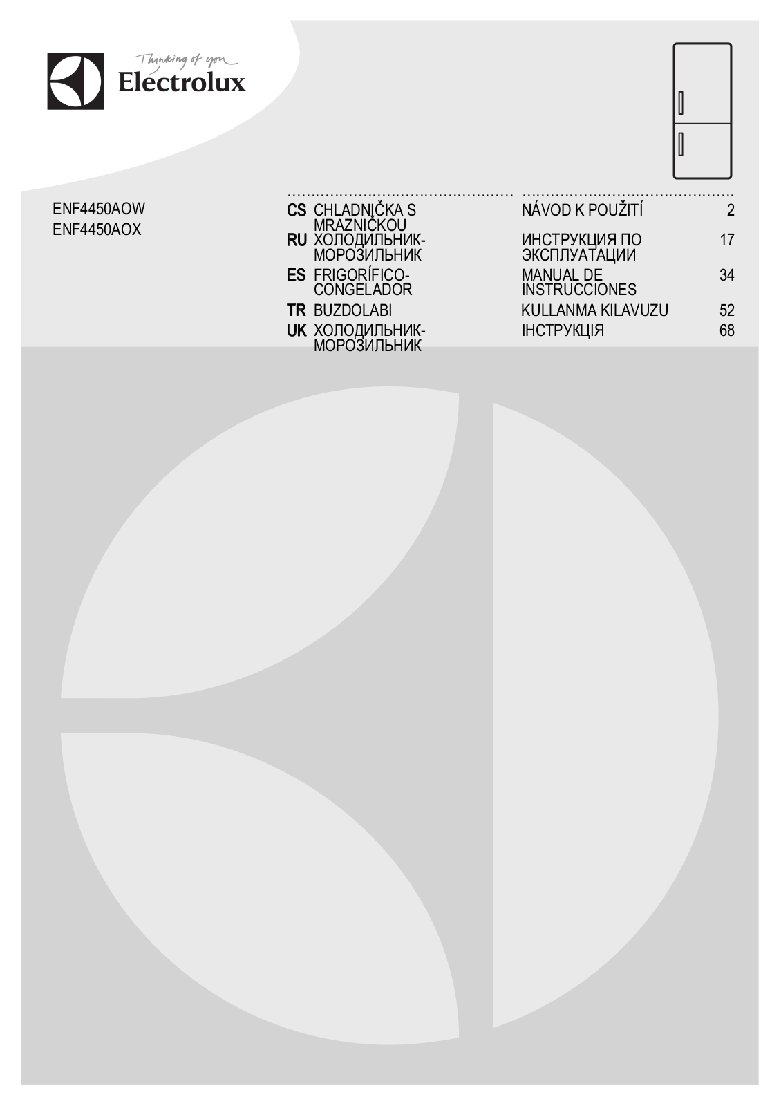 Electrolux ENF 4450 AOW User manual