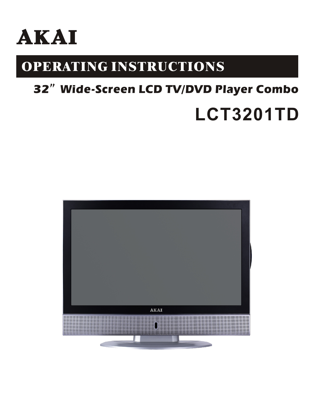 Akai LCT3201TD User Manual