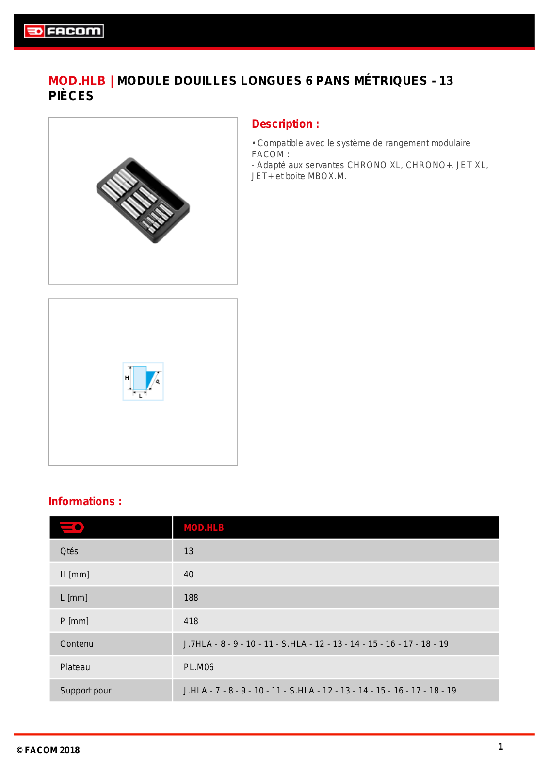 Facom MOD.HLBPB Specification - ManualMachine.com