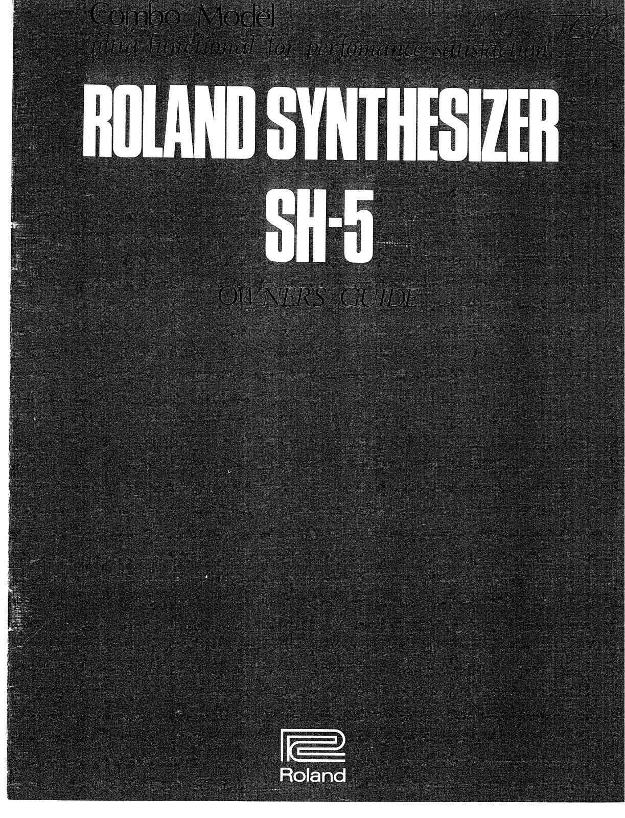 Roland SH-5 User Manual