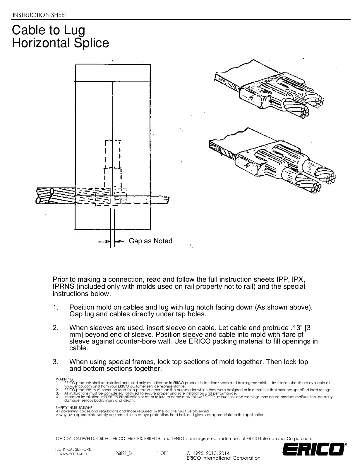 ERICO IP6821 User Manual - ManualMachine.com