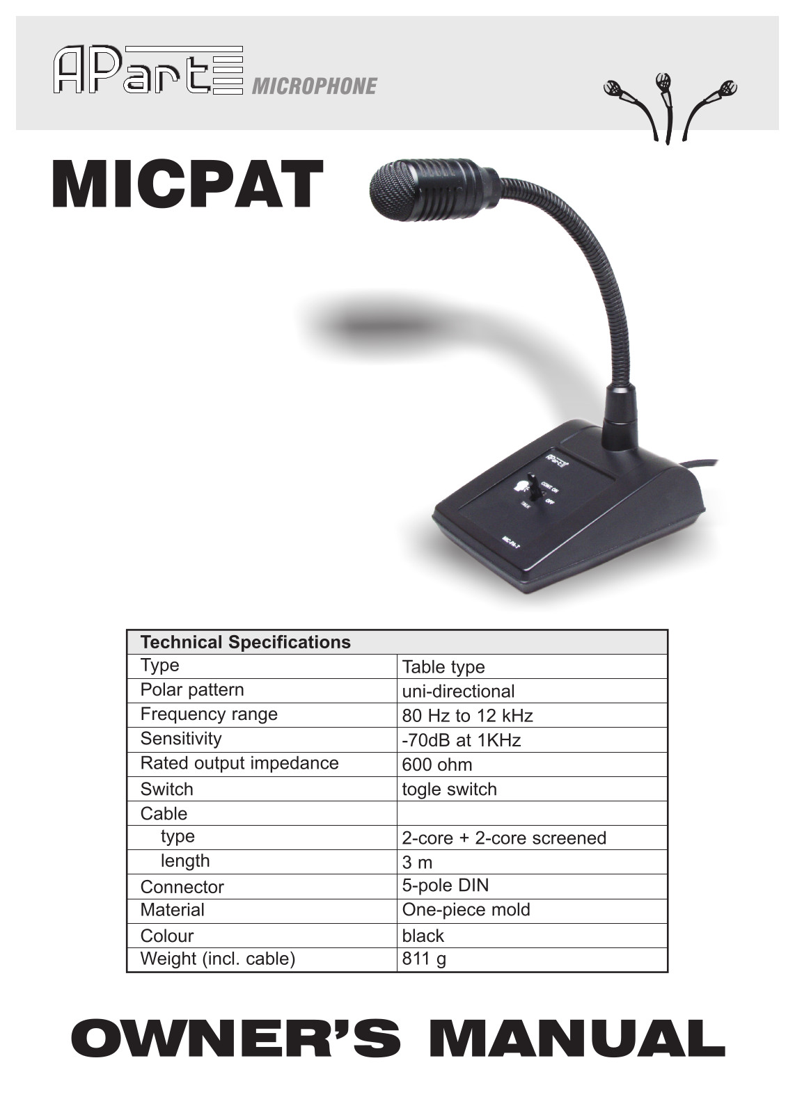 Apart MICPAT-D User Manual - ManualMachine.com