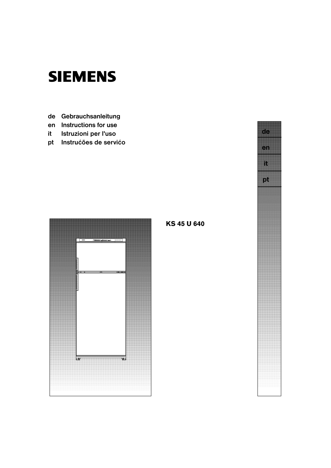 SIEMENS KS45U640 User Manual