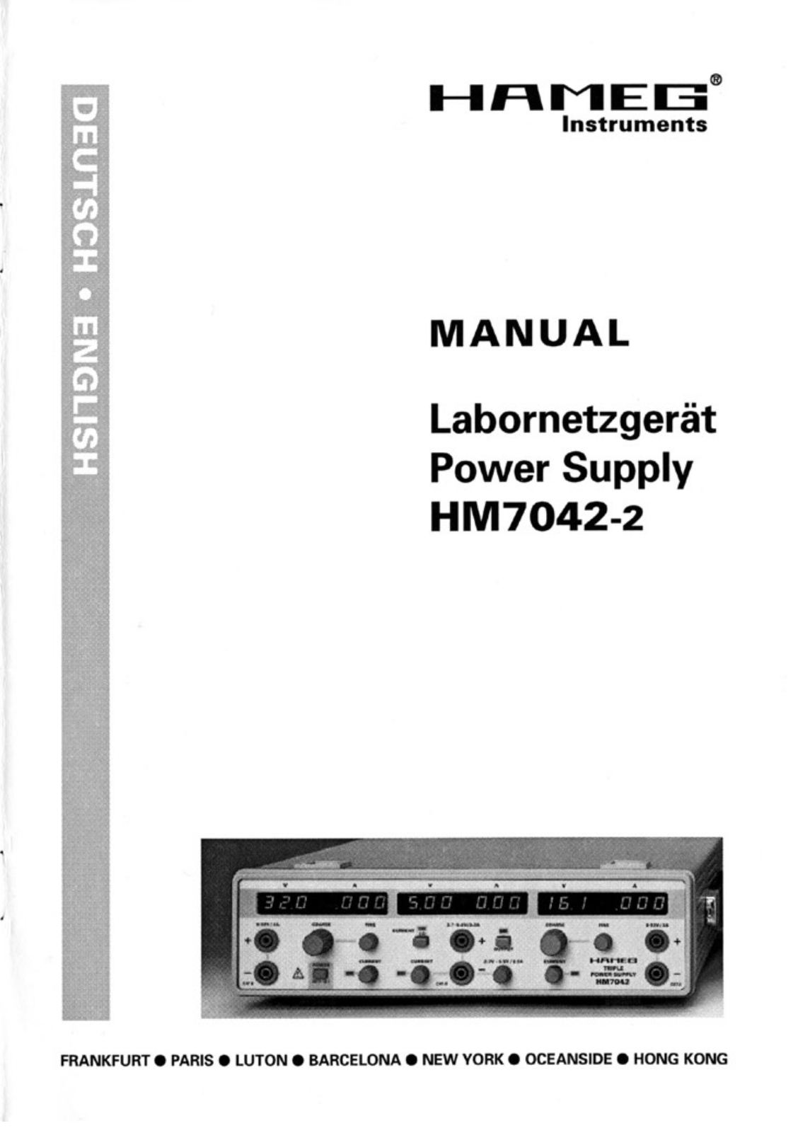 HAMEG HM7042-2 User Manual