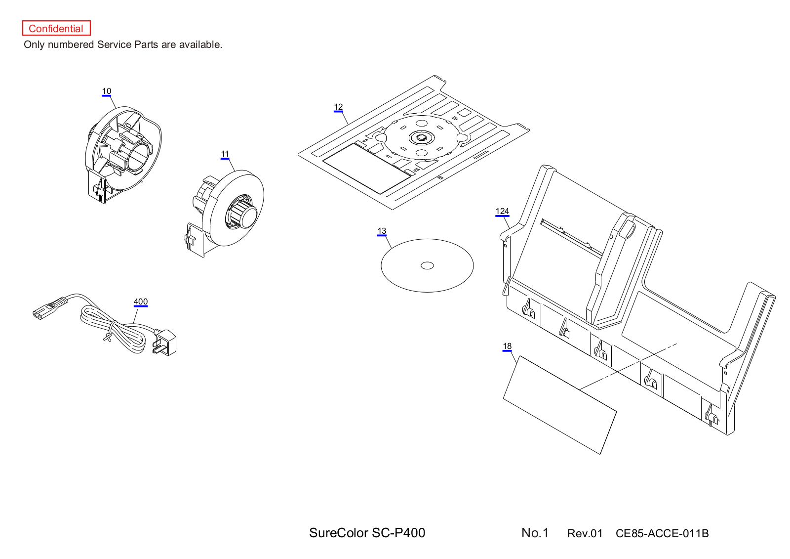 Epson SC-P400, CE85 Exploded Diagrams Exploded Diagrams