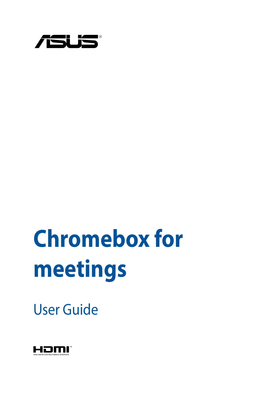 Asus Chromebox for meetings User’s Manual