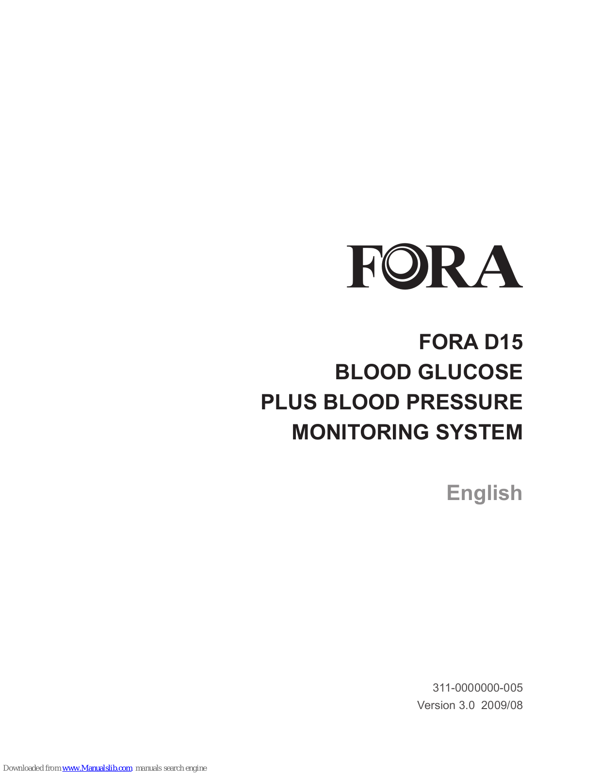 Fora D15 User Manual - ManualMachine.com