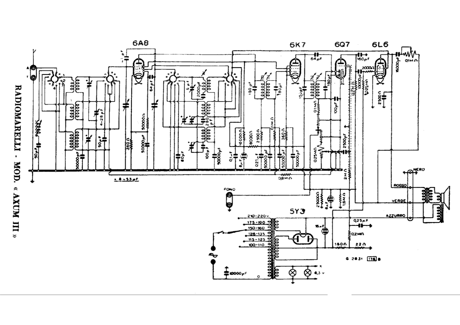 Radiomarelli axum iii schematic