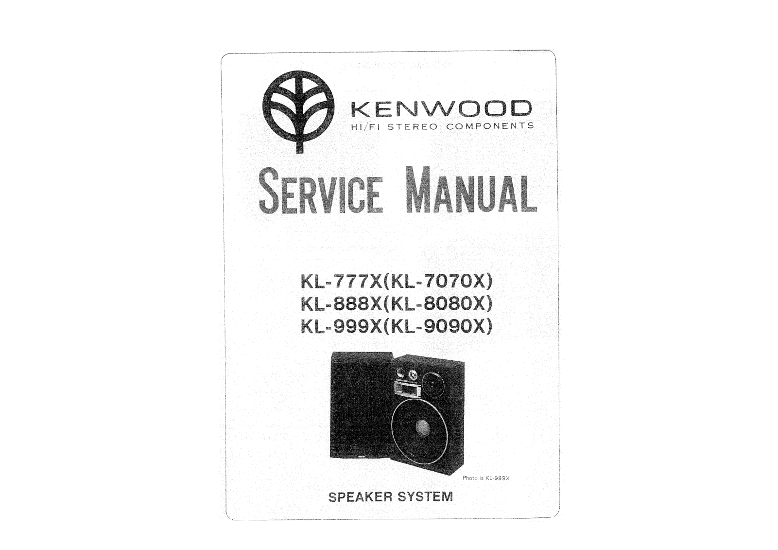 KENWOOD KL-888D, KL-999DX, KL-999Z User Manual