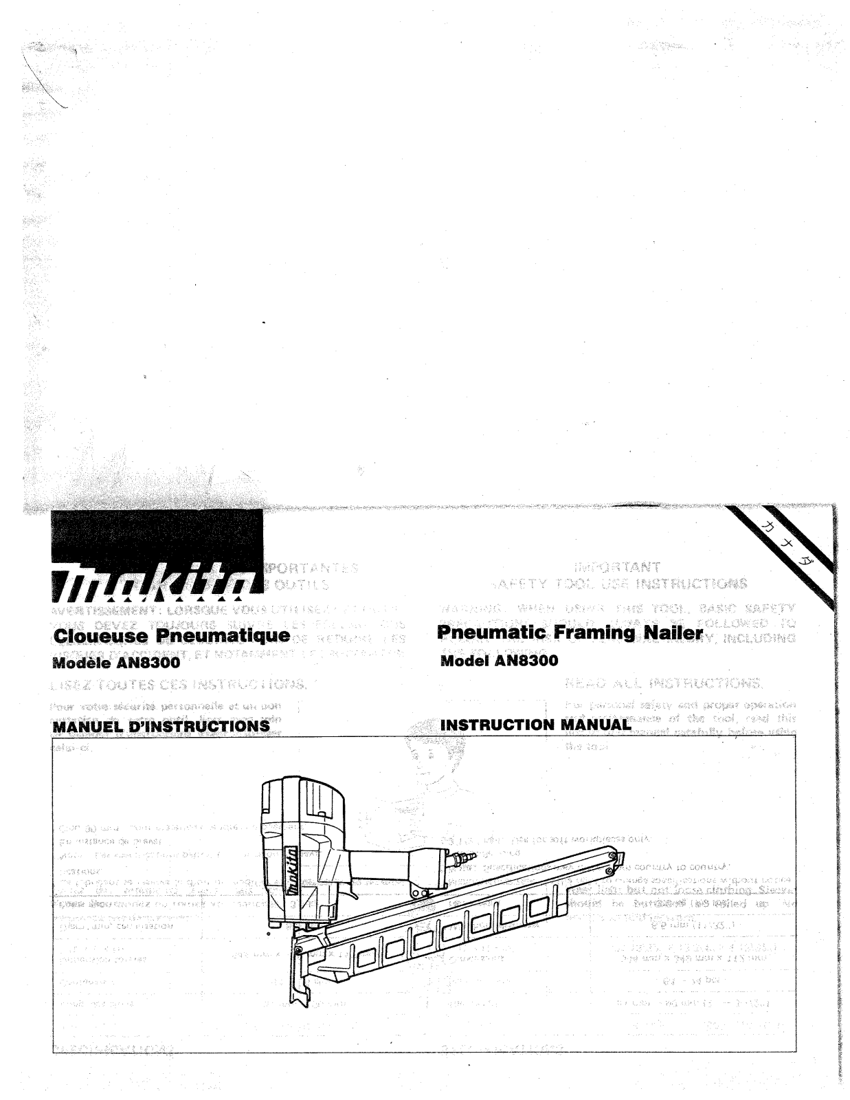 Makita AN8300 User Manual