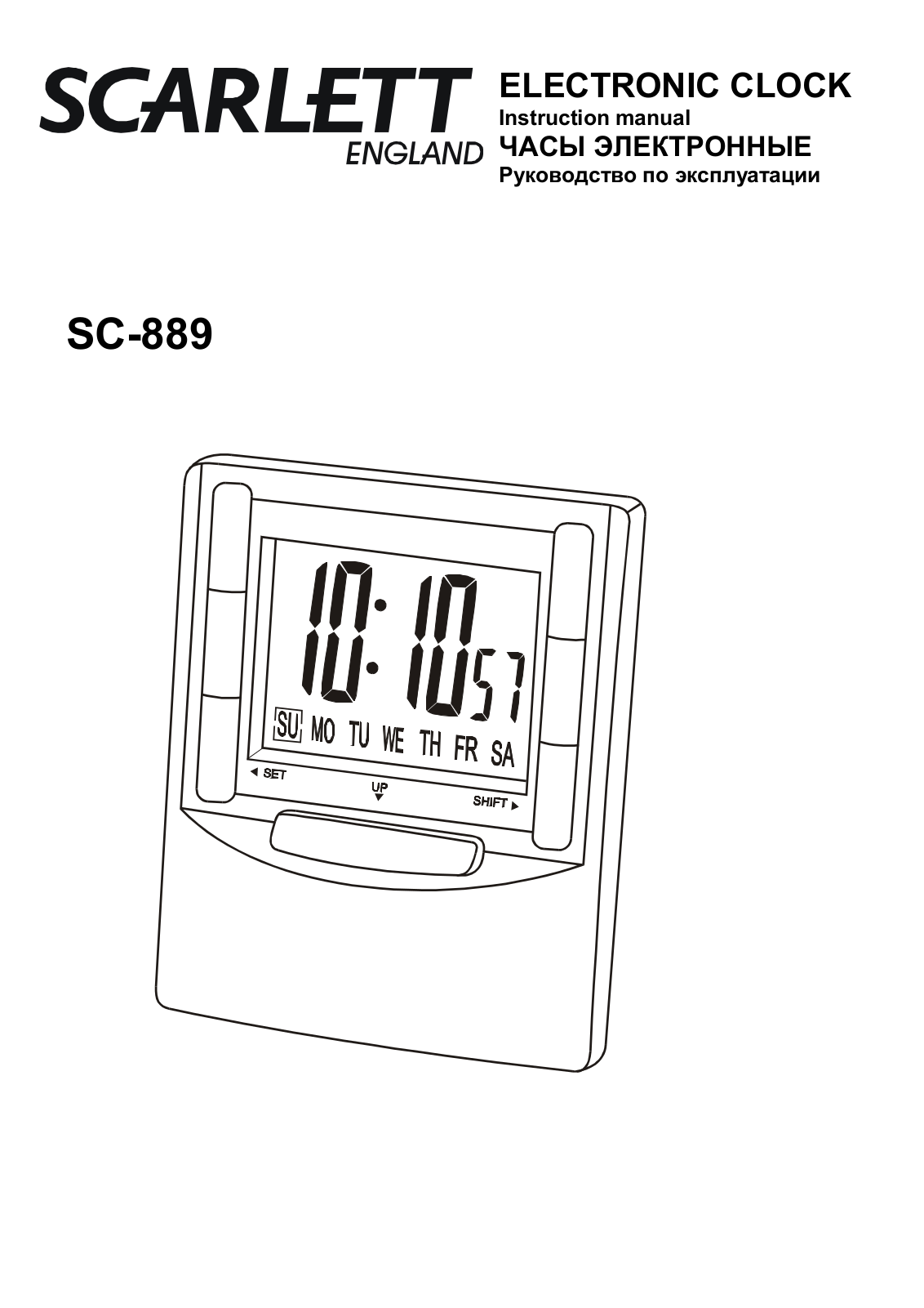 Scarlett SC-889 User manual