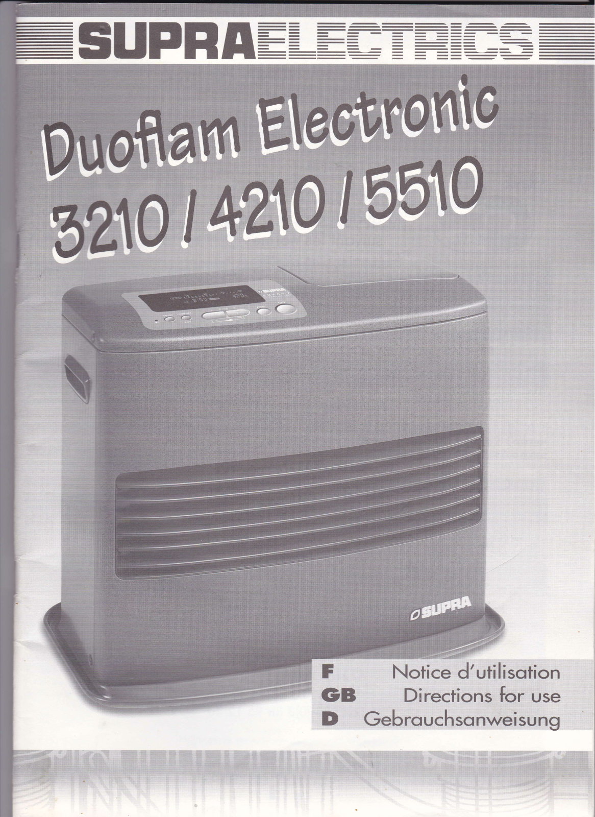 SUPRA Duoflam 4210 User Manual - ManualMachine.com