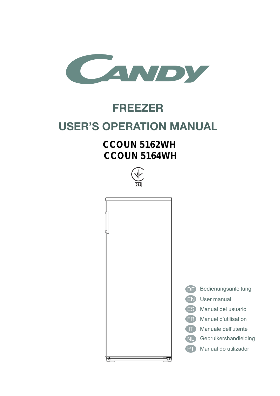 Candy CCOUN 5164WH User Manual