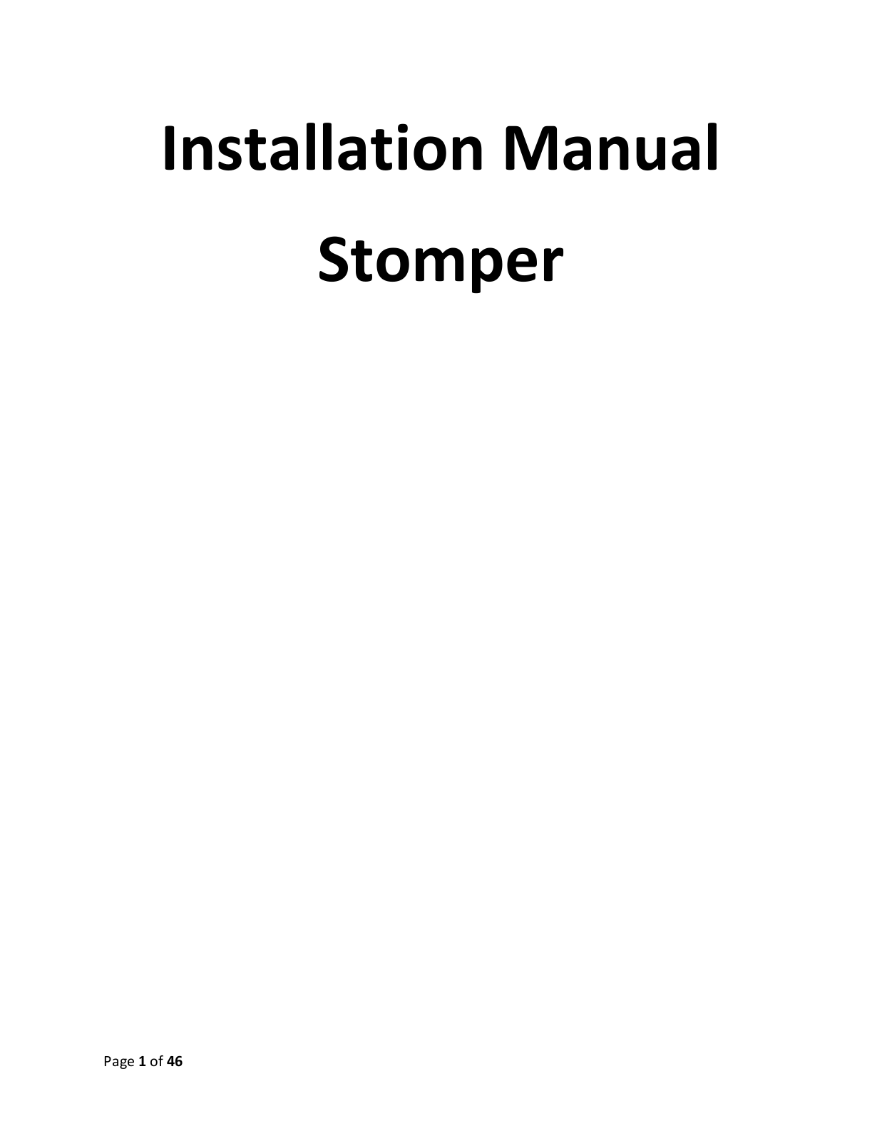 Sega STOMPER, UFO STOMPER User Manual