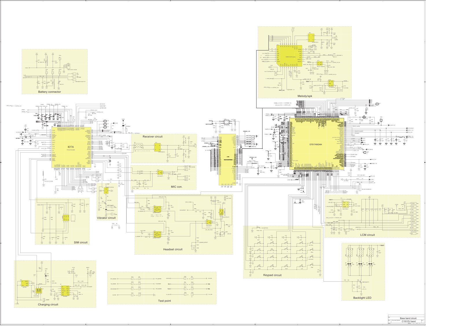 Motorola C155, C156 Schematics