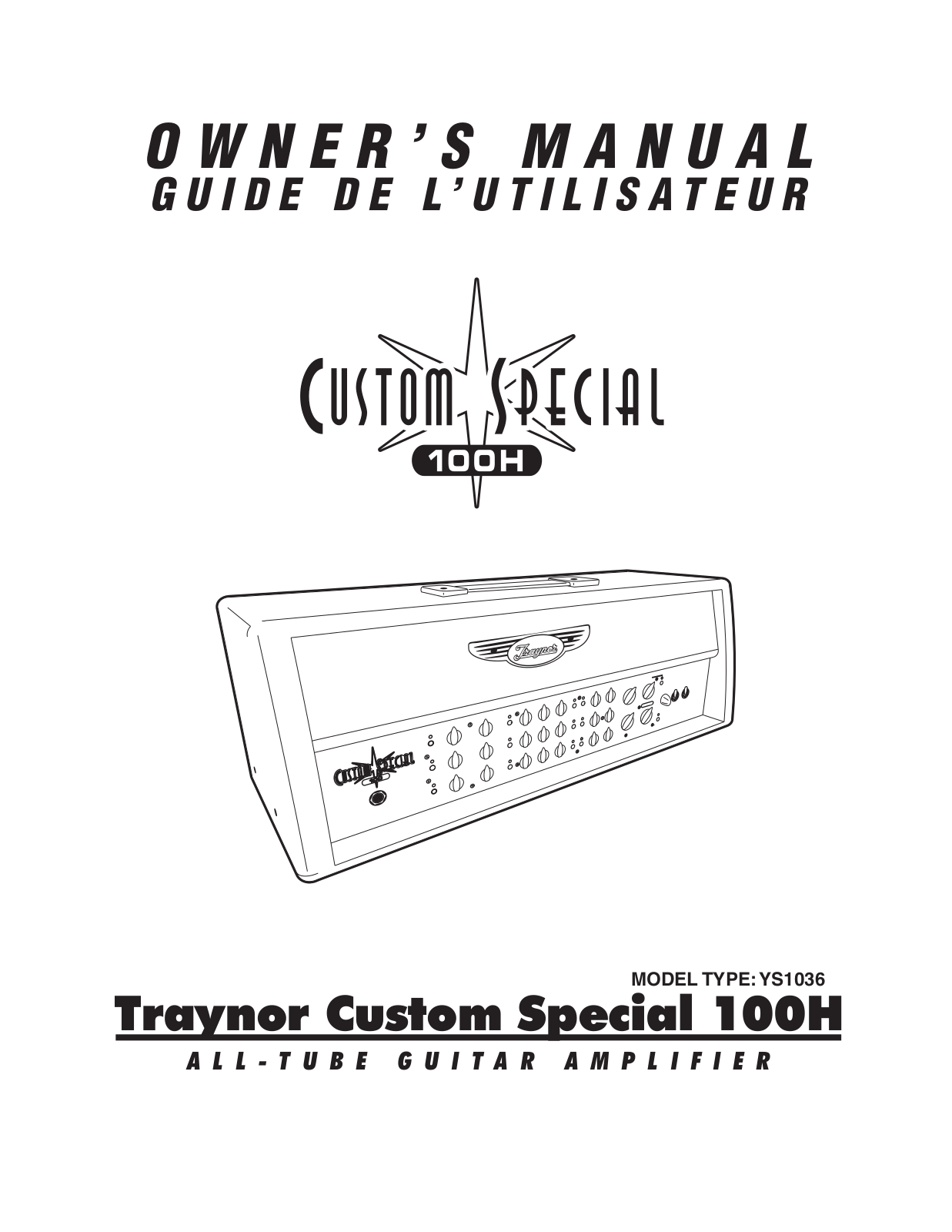 Traynor YS1036 SERVICE MANUAL