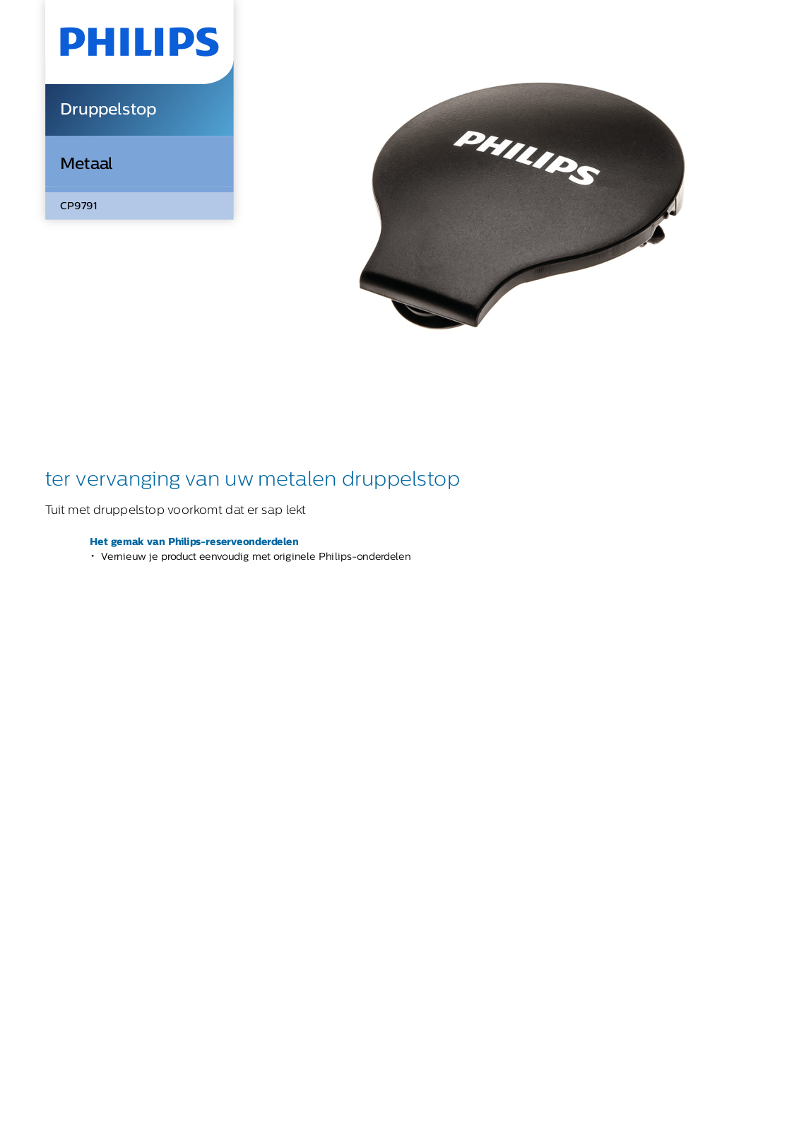 Philips CP9791/01 Leaflet - ManualMachine.com