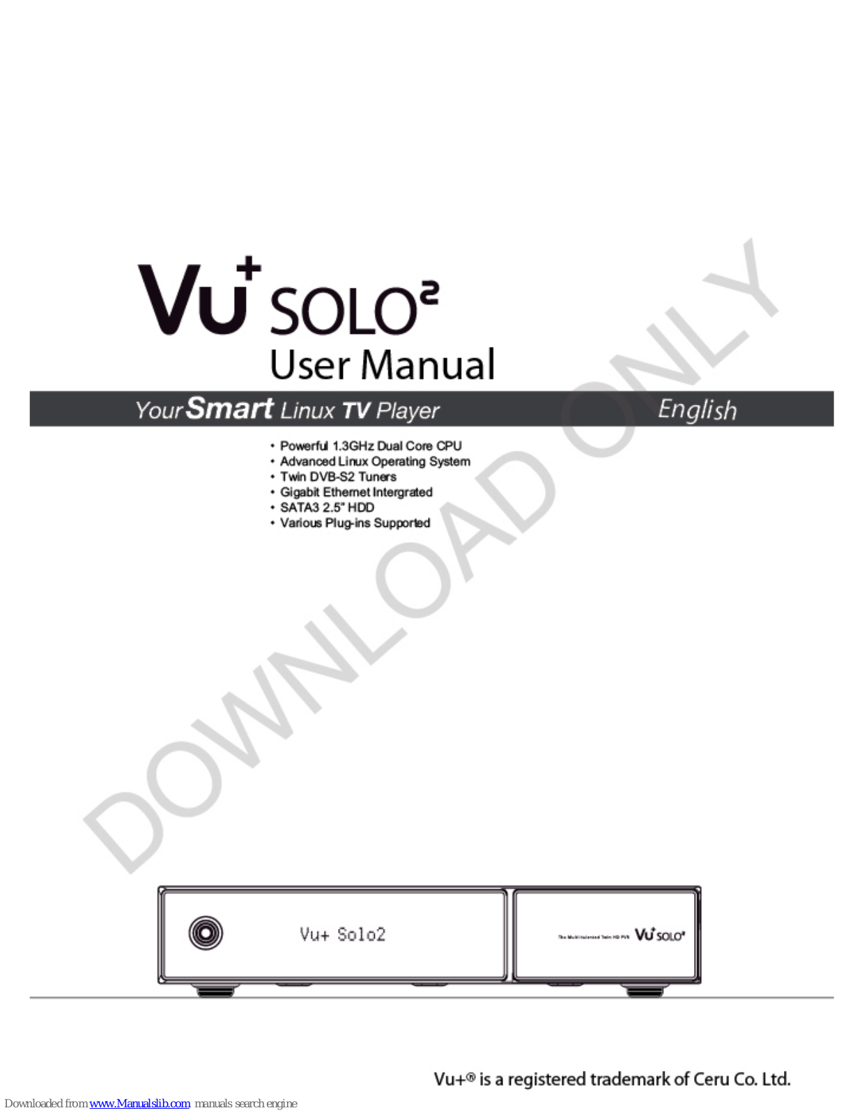 Ceru Vu+ Solo2 User Manual - ManualMachine.com