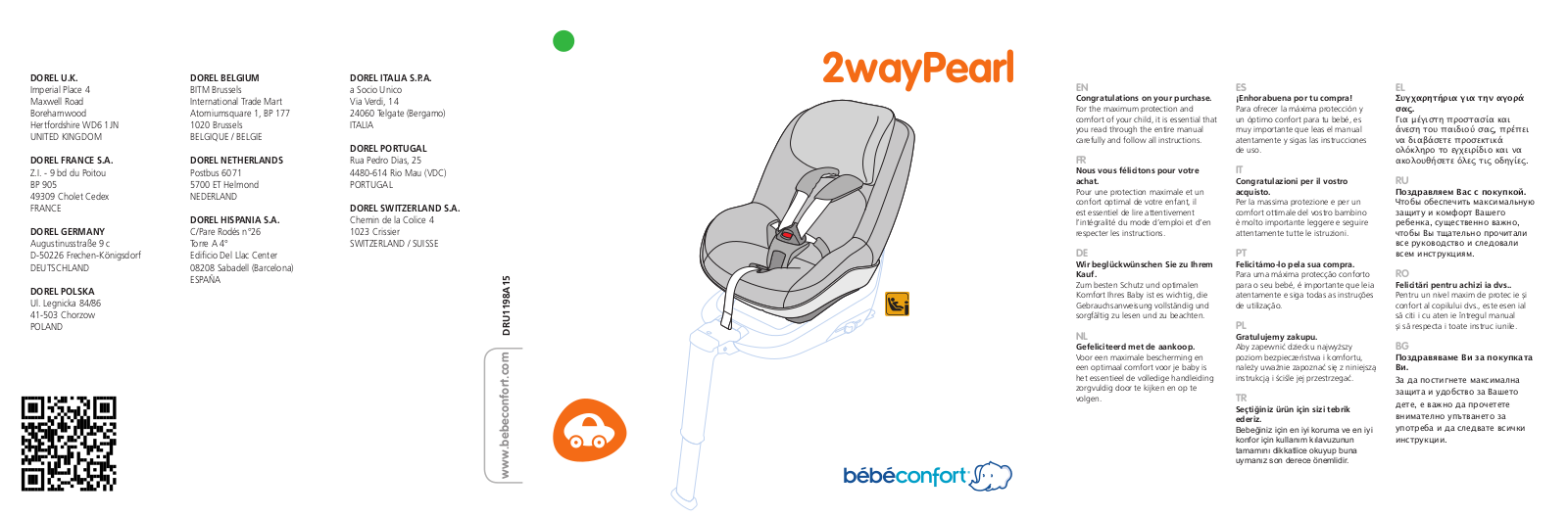 Bébé Confort 2wayPearl User Manual