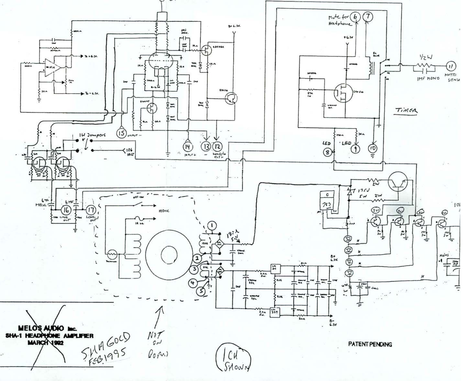 Melos Audio SHA Gold Service manual