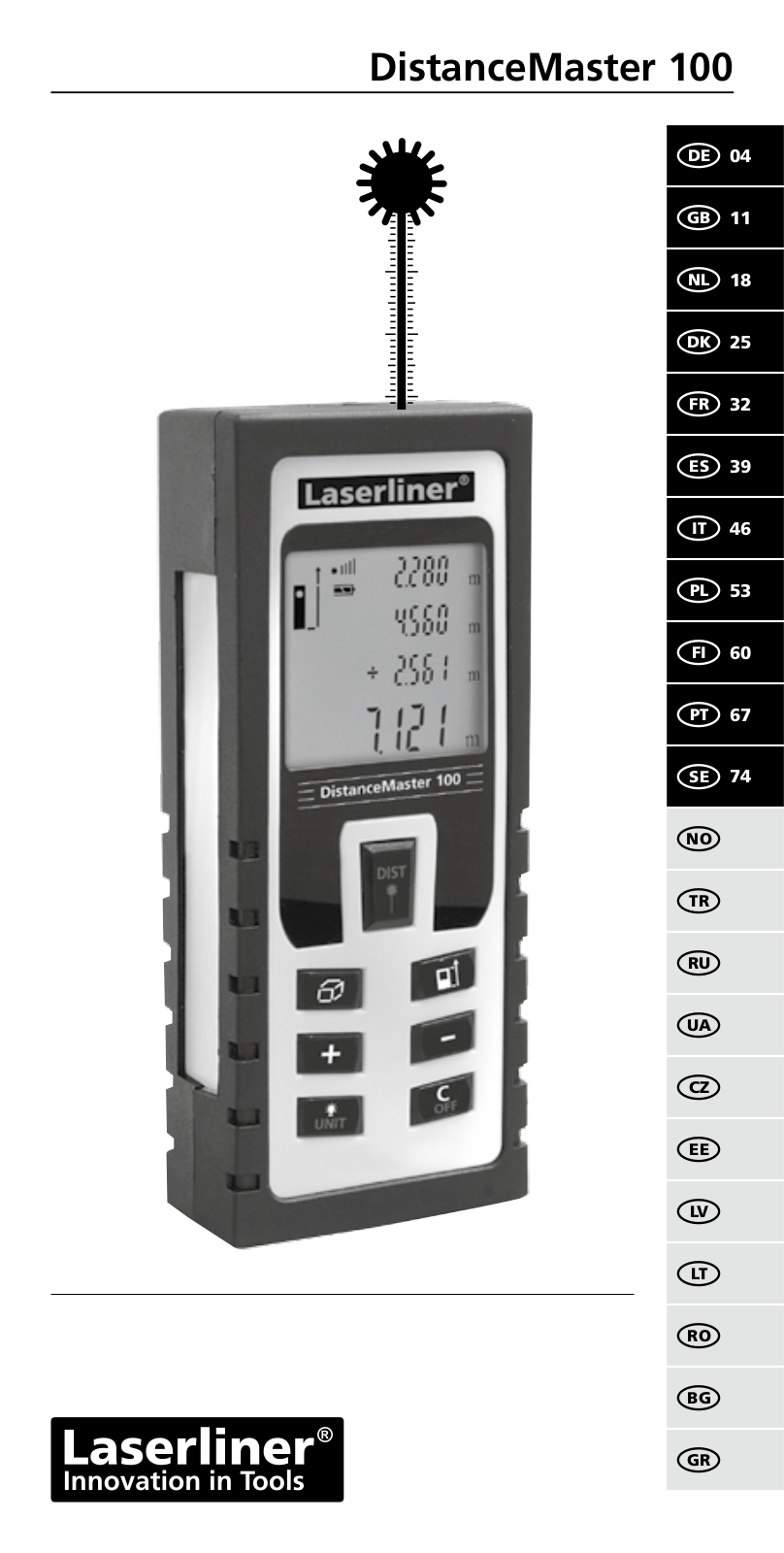 Laserliner DistanceMaster 100 User guide