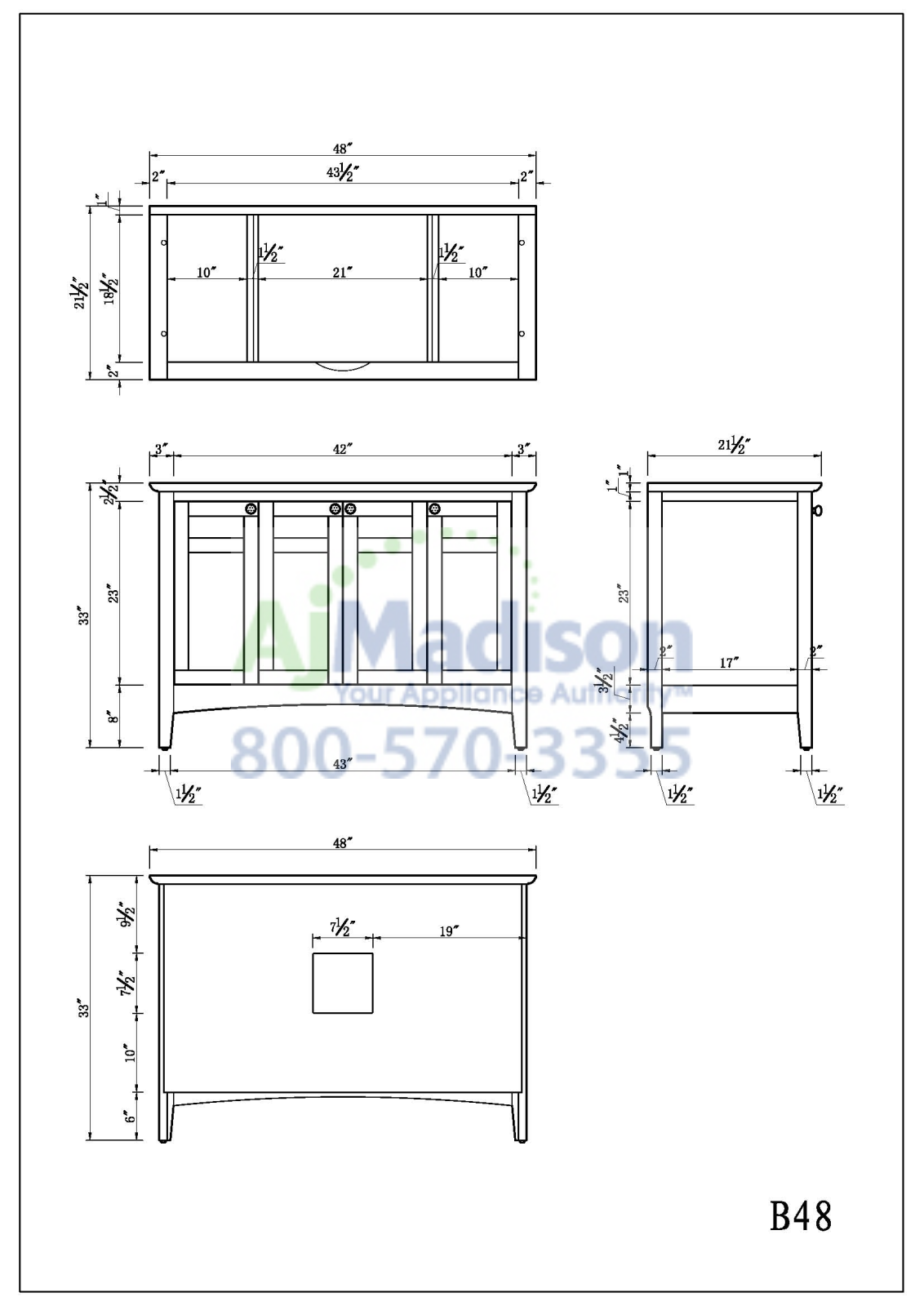 Empire Industries B48W Specs