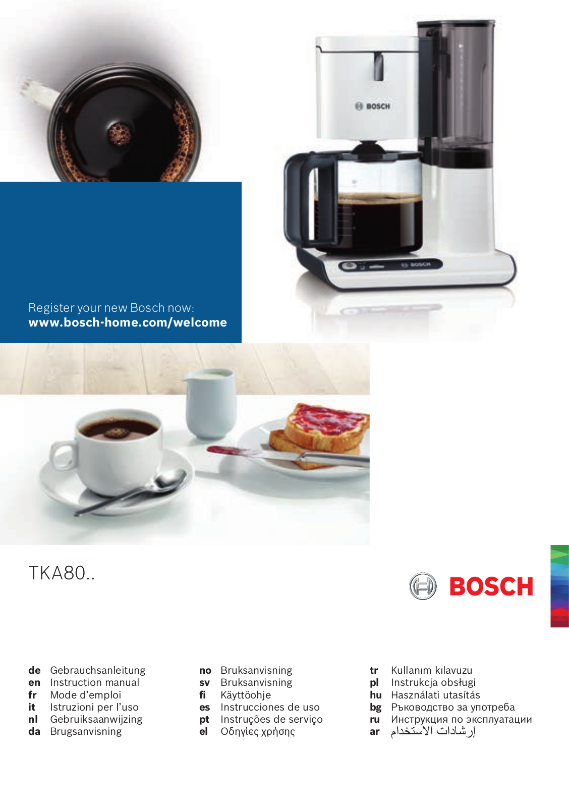 Bosch TKA80 User Guide