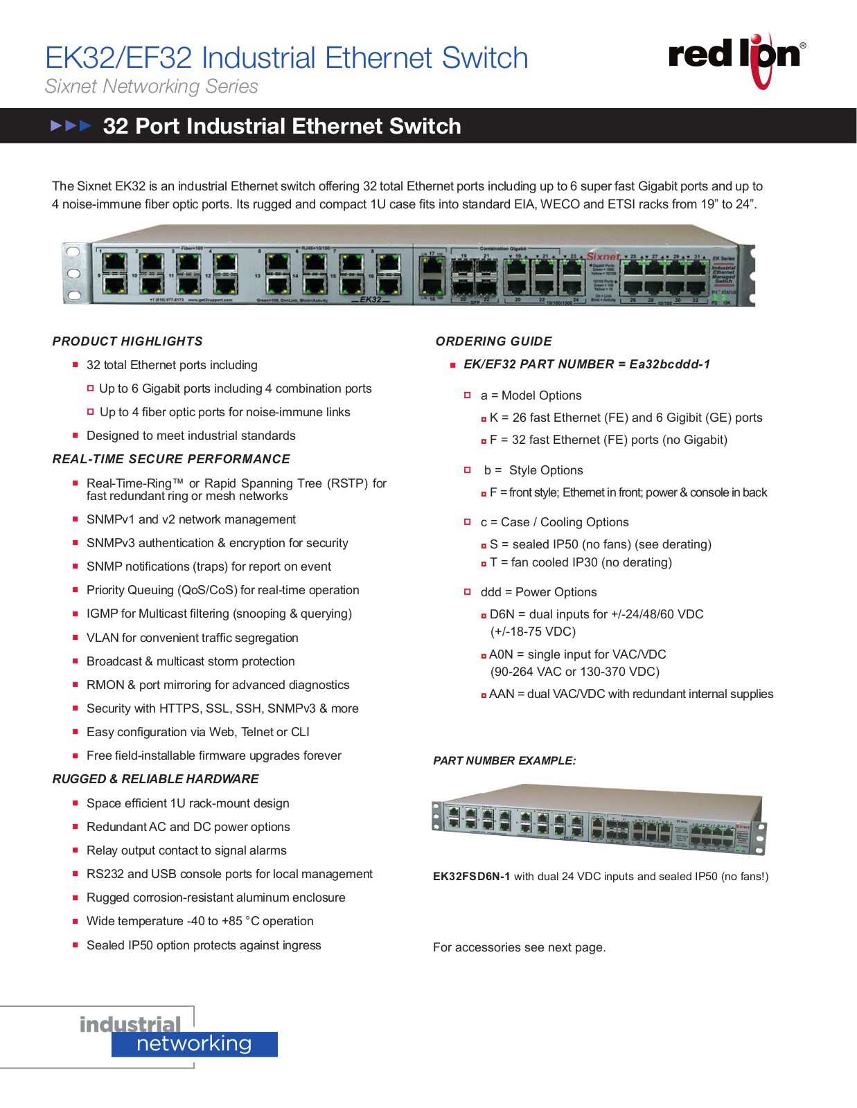 Red Lion EK32, EF32 Data Sheet