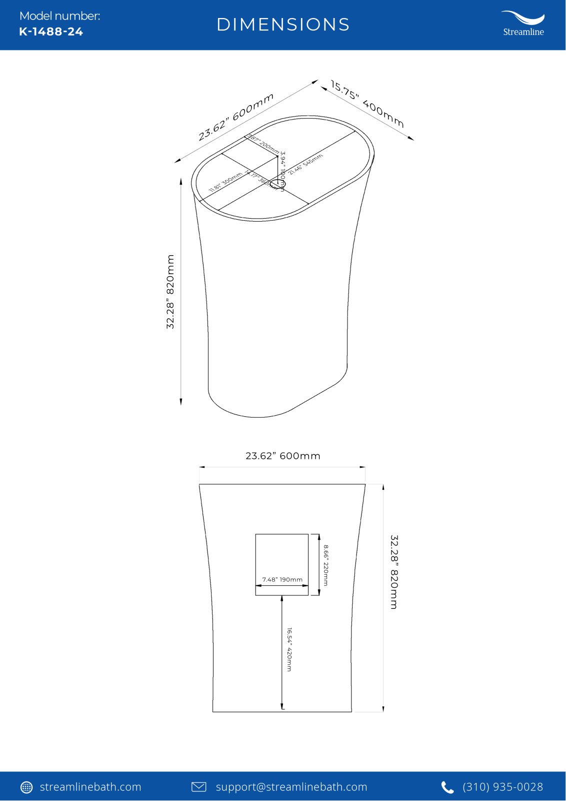 Streamline Bath SLBH7785 Specifications - ManualMachine.com