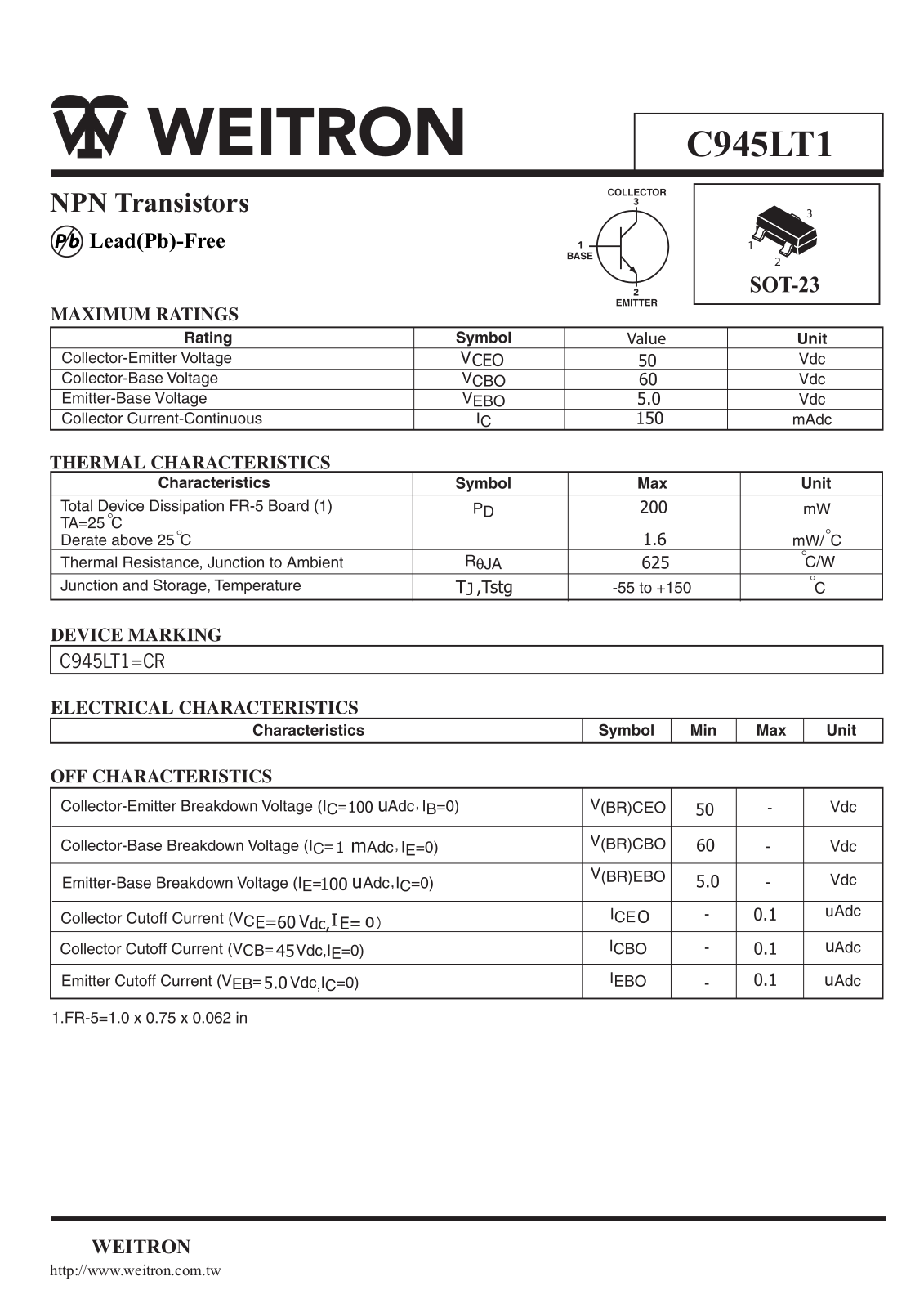 Datasheet c945lt1 Datasheet - ManualMachine.com