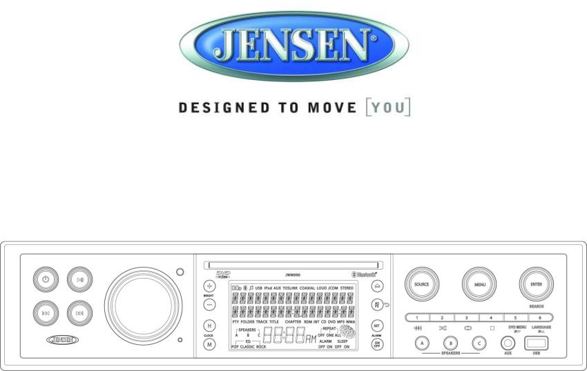 Jensen JWM990 User Manual