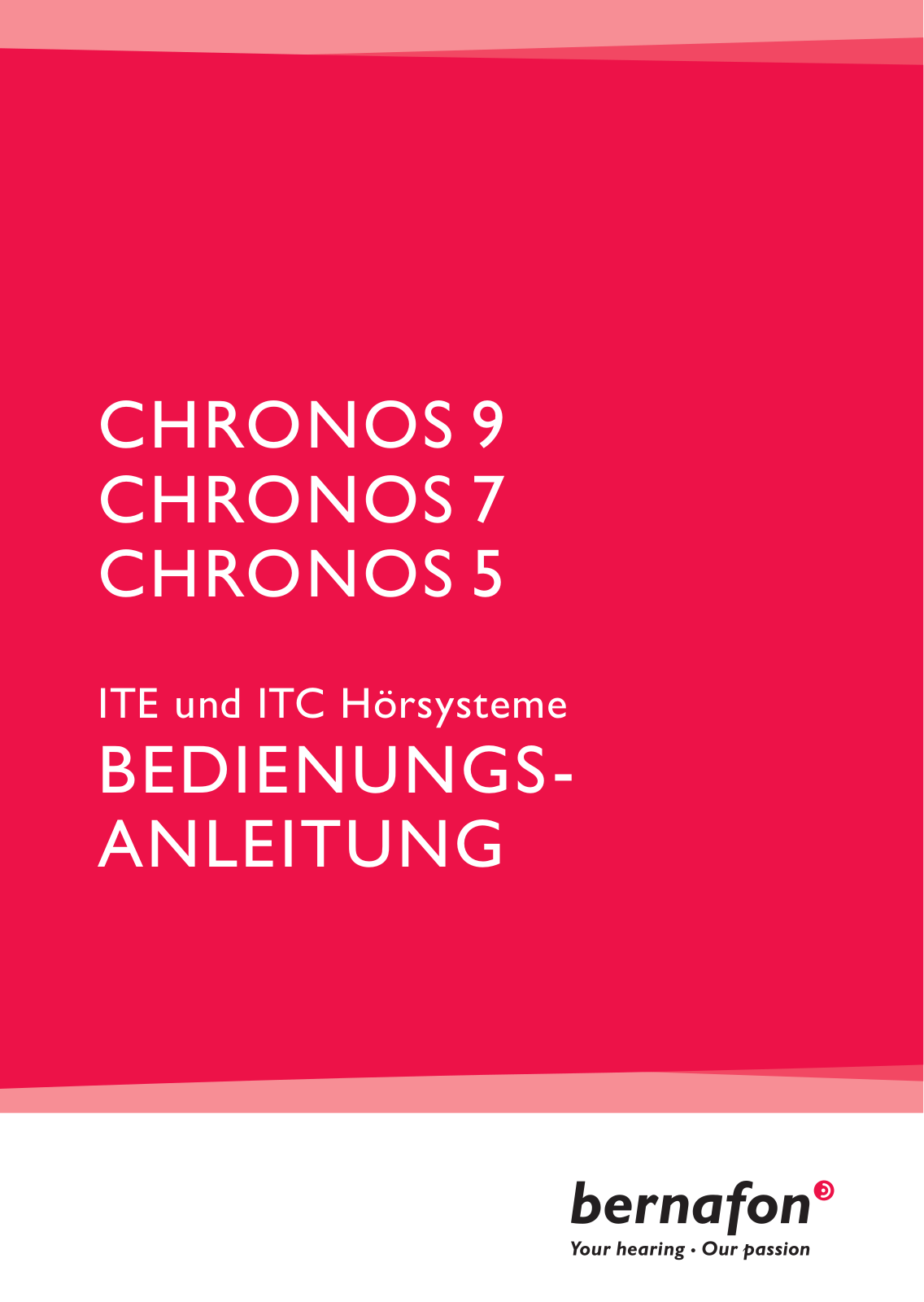 Bernafon Chronos 7, Chronos 9, Chronos 5 User Manual