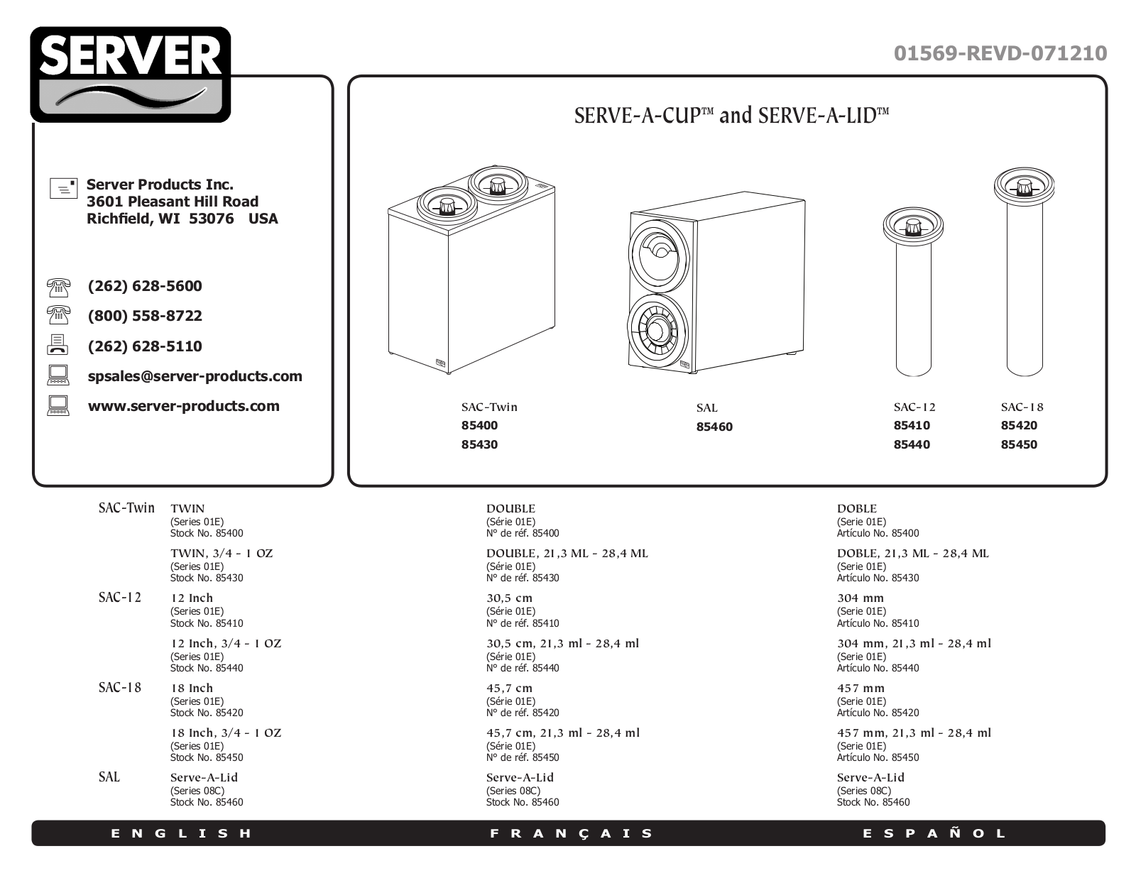 Server Products EC 07130 User Manual