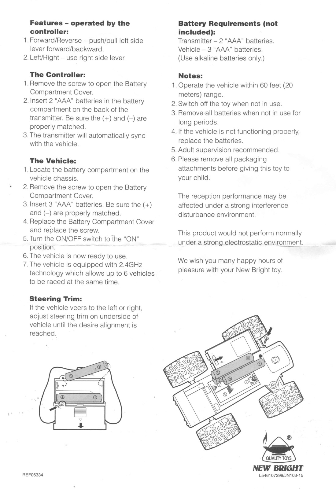 New Bright Co 41HB, 4350B User Manual