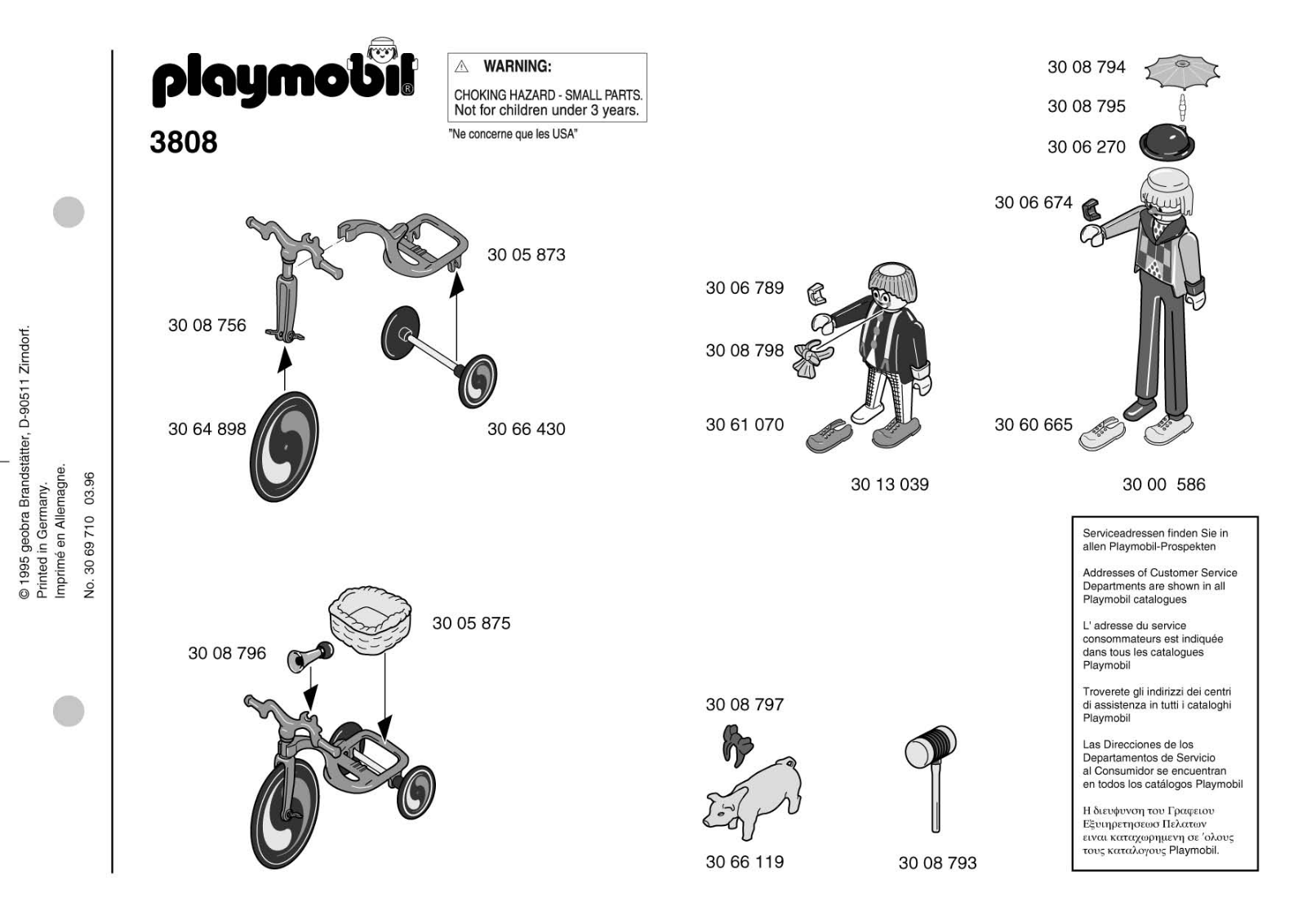 Playmobil 3808 Instructions