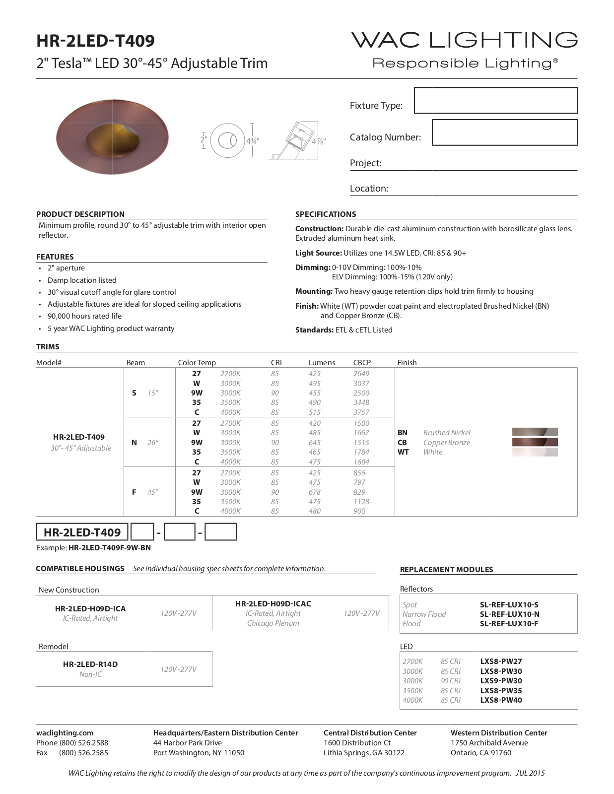 WAC Lighting WAC7067 Specifications - ManualMachine.com