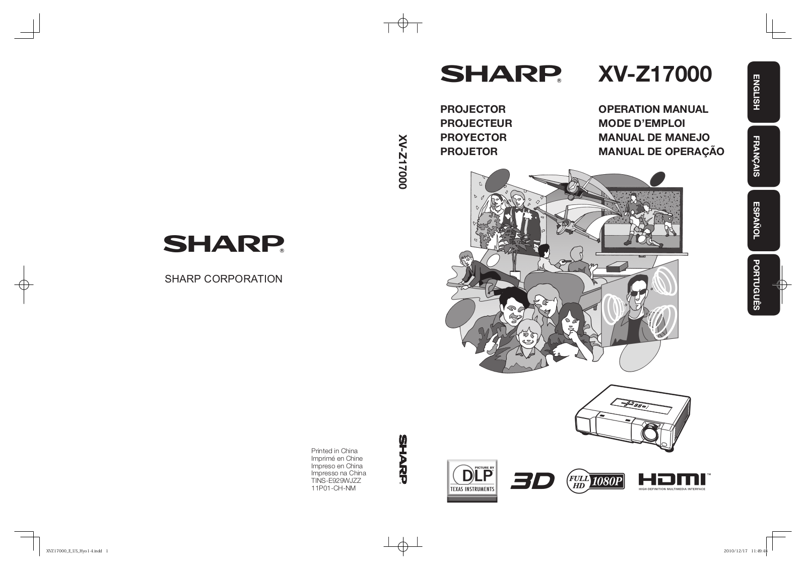 Sharp XV-Z17000 Operating Manual