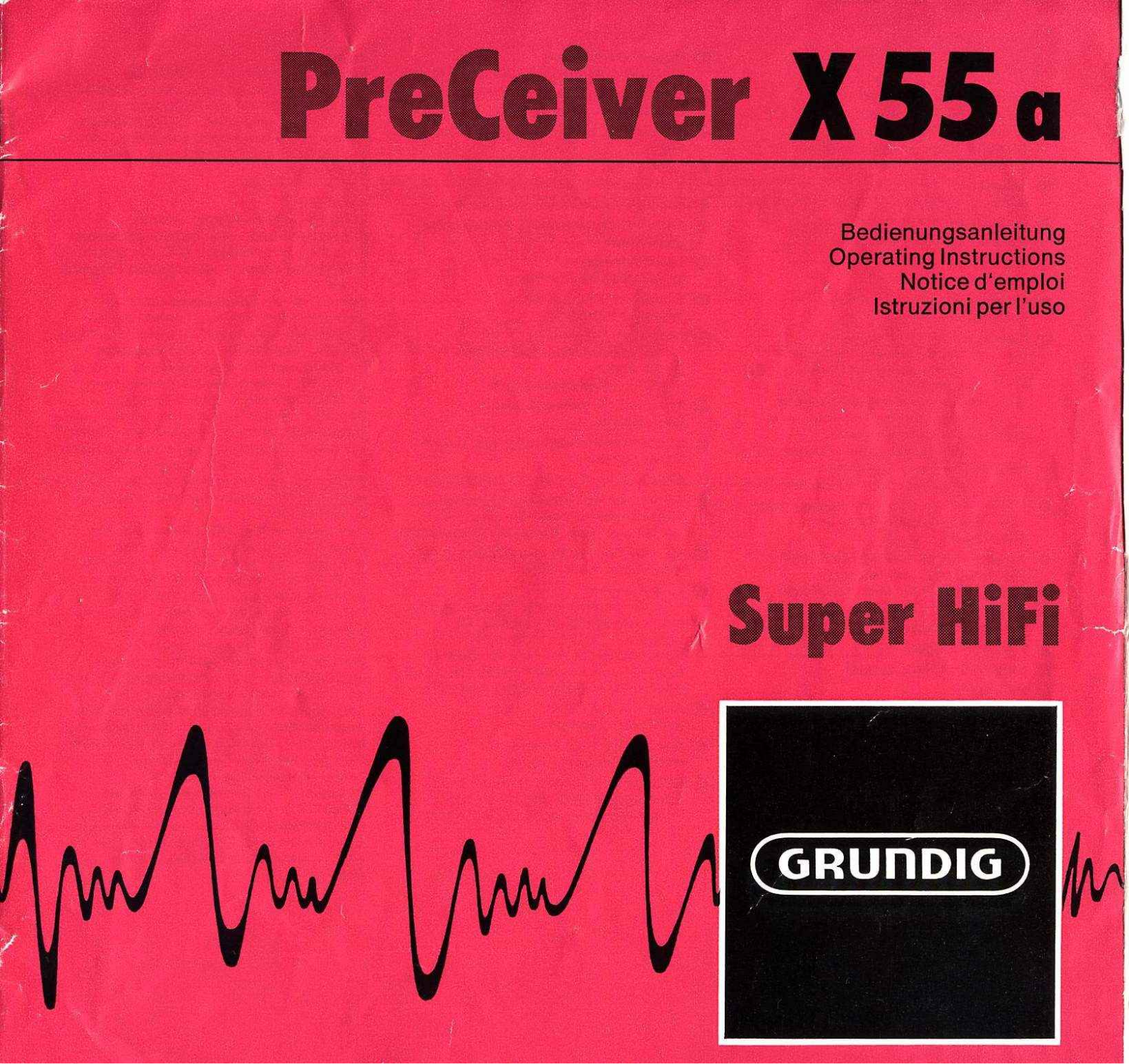 Grundig X-55-A Owners Manual