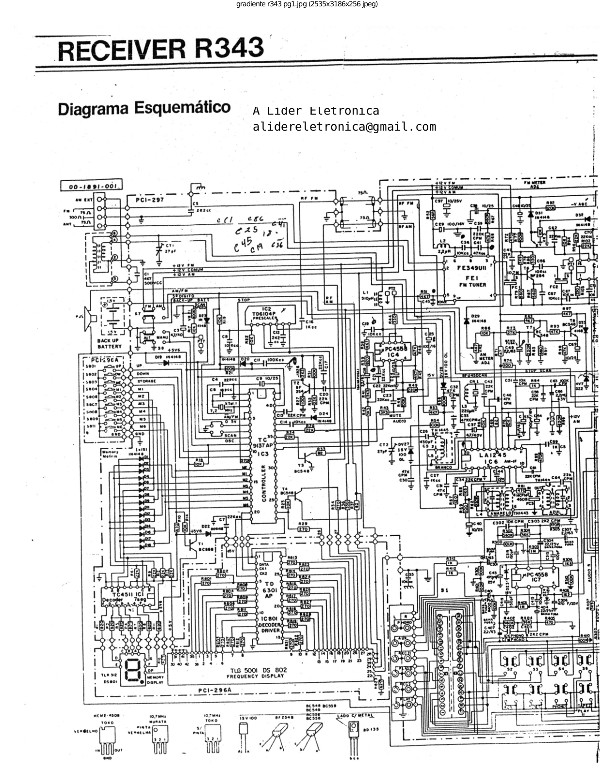 Gradiente R343 Schematic