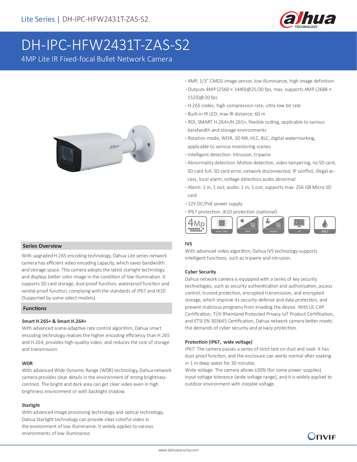 Dahua DH-IPC-HFW2431T-ZAS-S2 User Manual