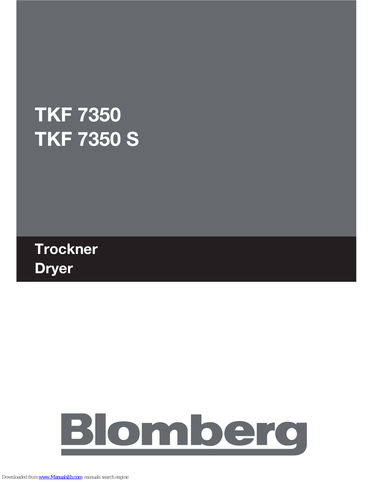 Blomberg TKF 7350 S User Manual