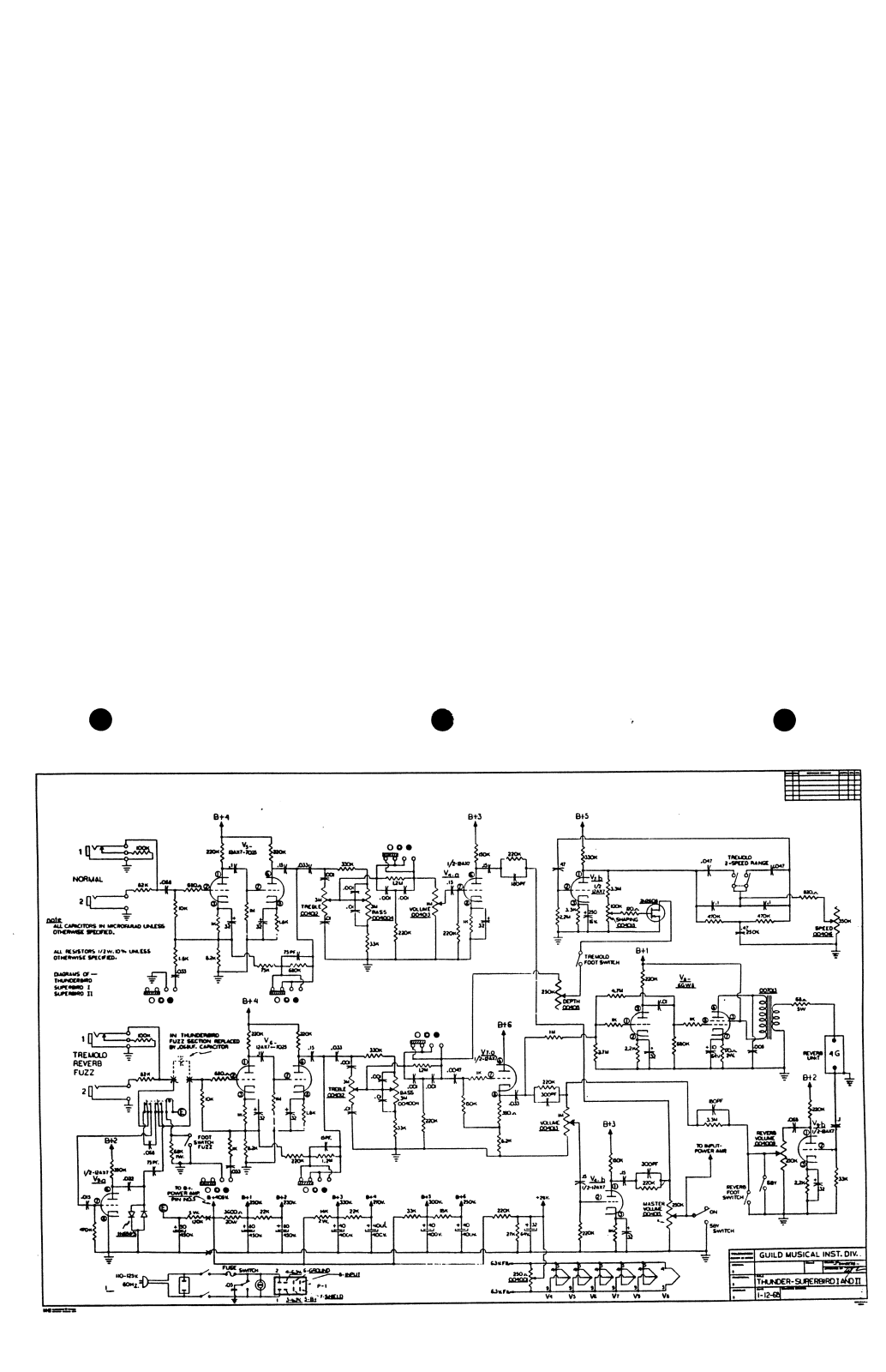 Guild superbird schematic