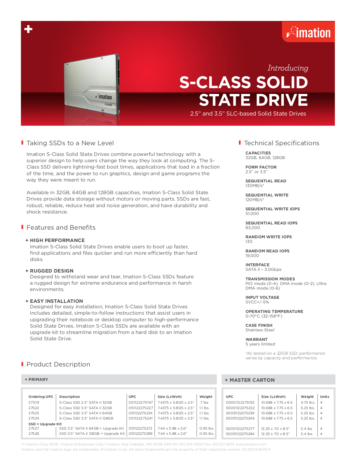 Imation S-Class User Manual