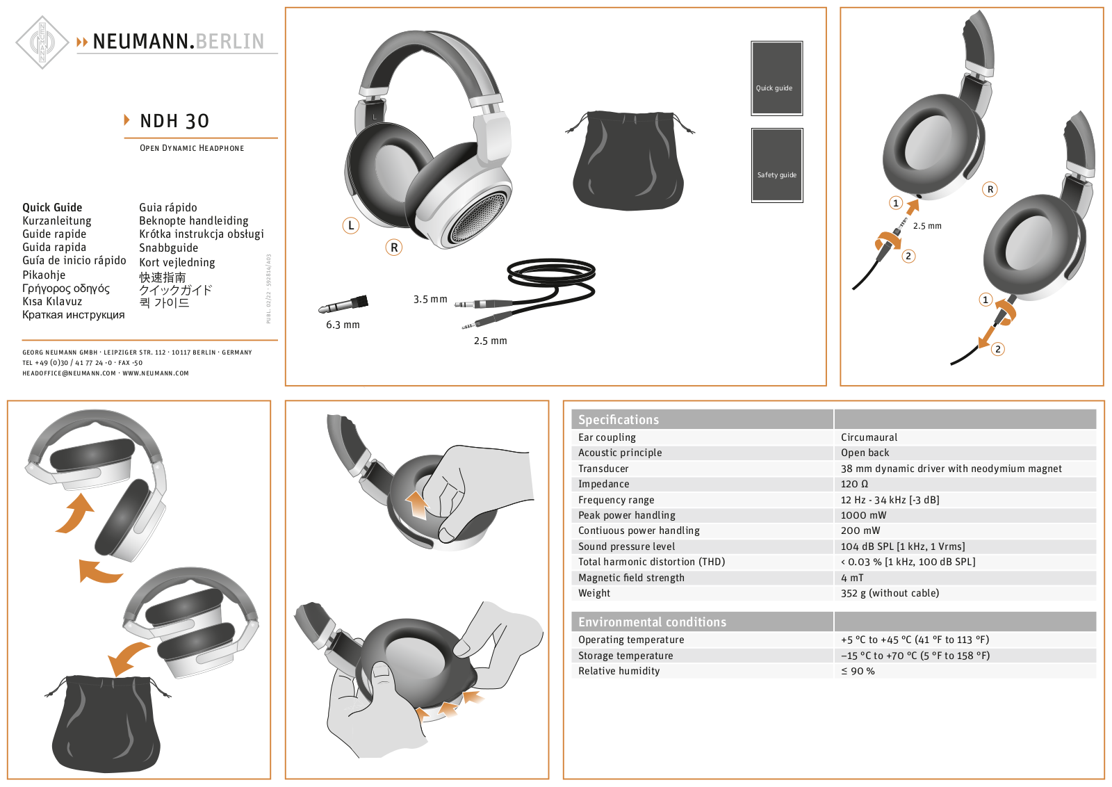 Neumann NDH 30 User guide - ManualMachine.com