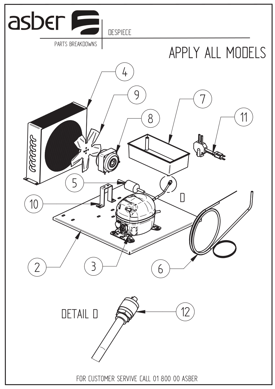 Asber ARF-17 Parts List